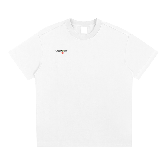 Peach Tee White