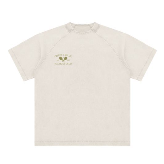 Racquet Tee Vintage Beige