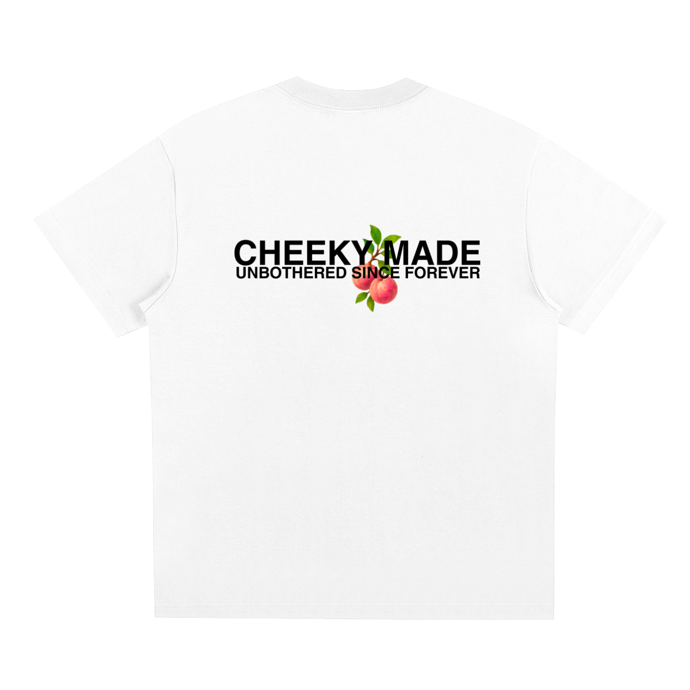 Peach Tee White