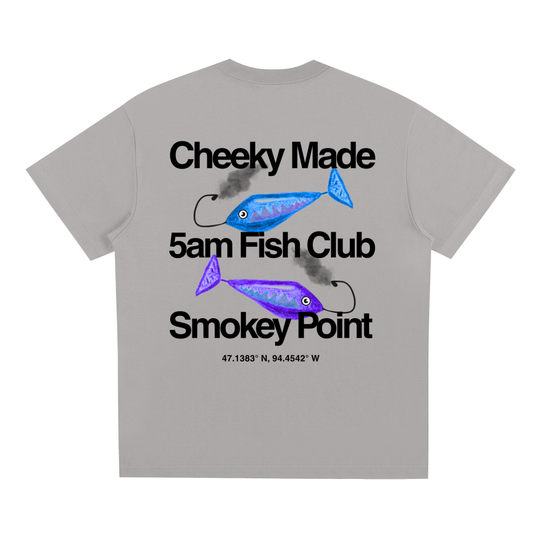 5am Fish Club Tee Grey