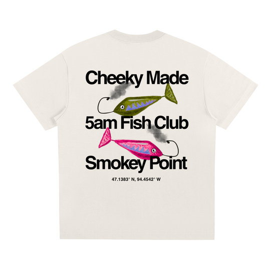 5am Fish Club Tee Beige