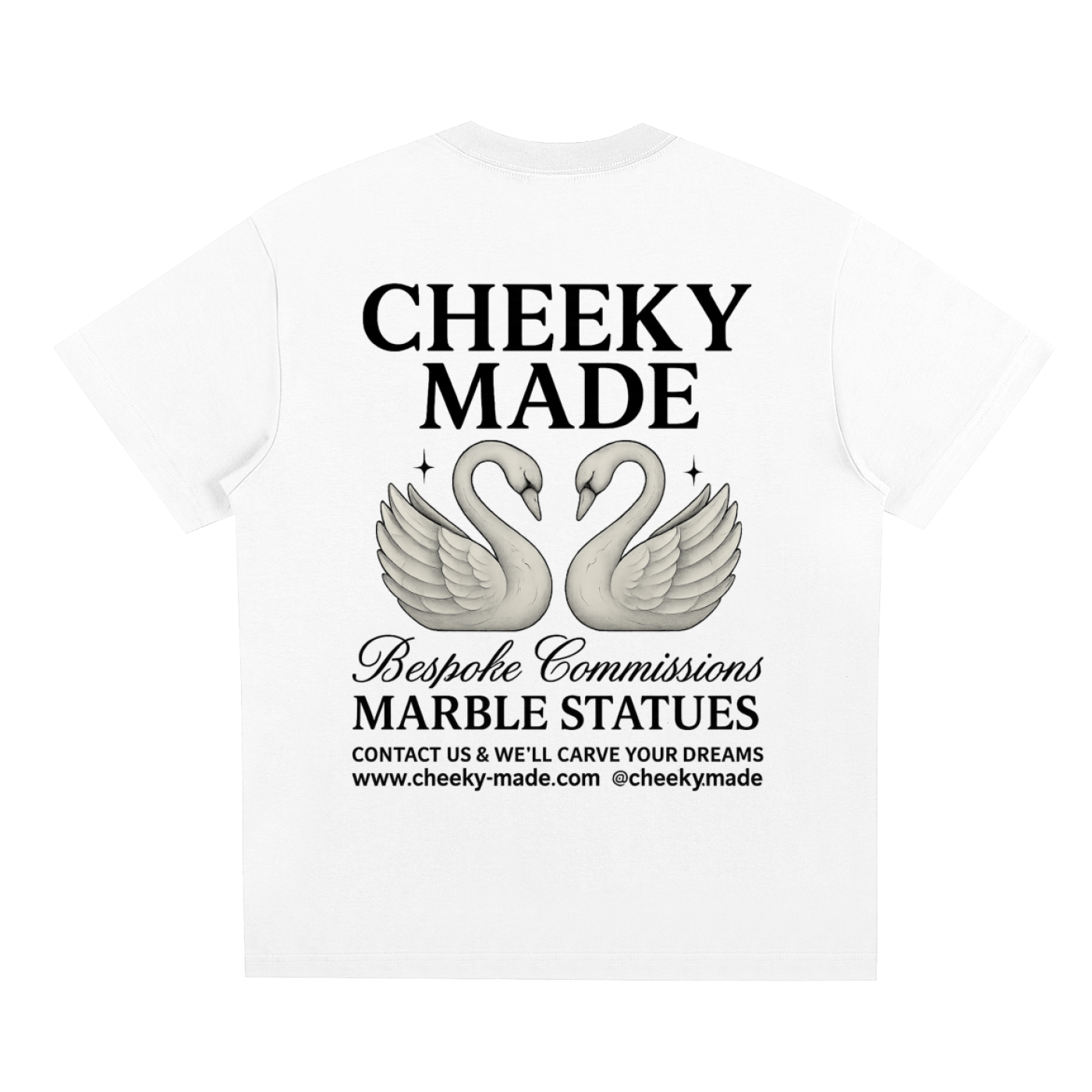 Marble Tee White