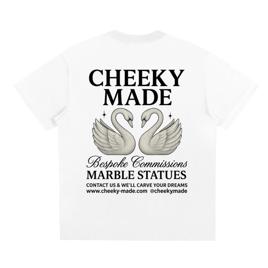 Marble Tee White