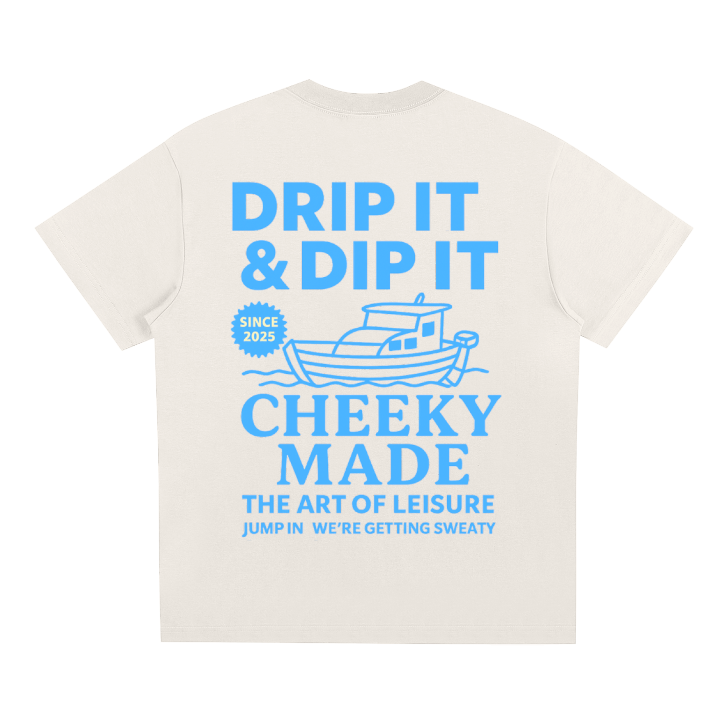 Drip It Tee Beige