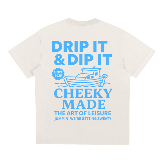 Drip It Tee Beige